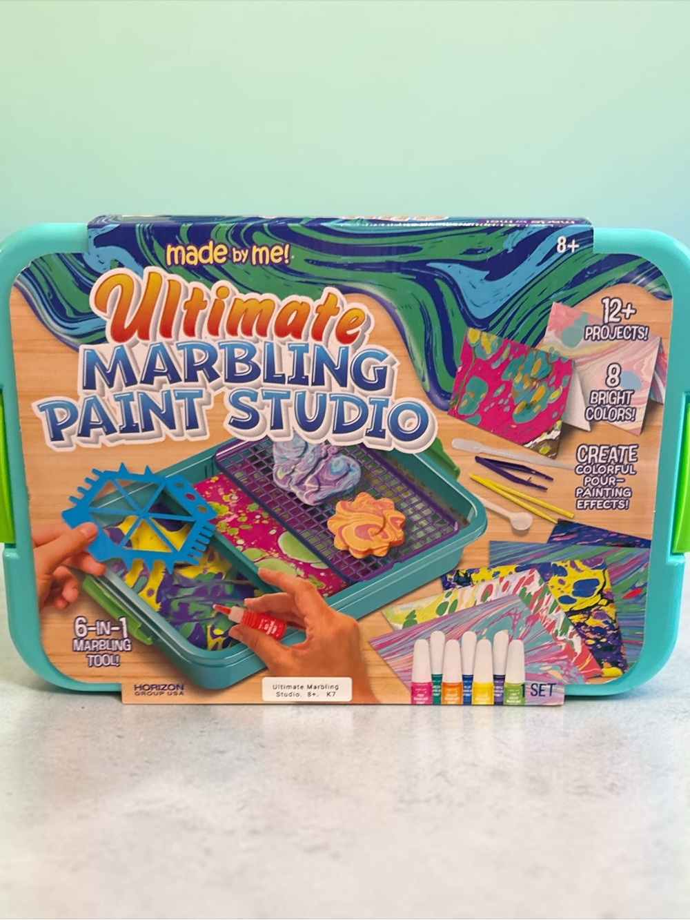 made by me! Ultimate Marbling Paint Studio - Teal Case